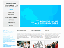 Tablet Screenshot of healthcare-economics-llc.com